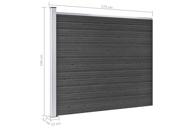Aitapaneelisarja WPC 526x146 cm harmaa - Harmaa - Talo & remontointi - Näkösuojat & aitaukset - Aita - Muut aitatuotteet