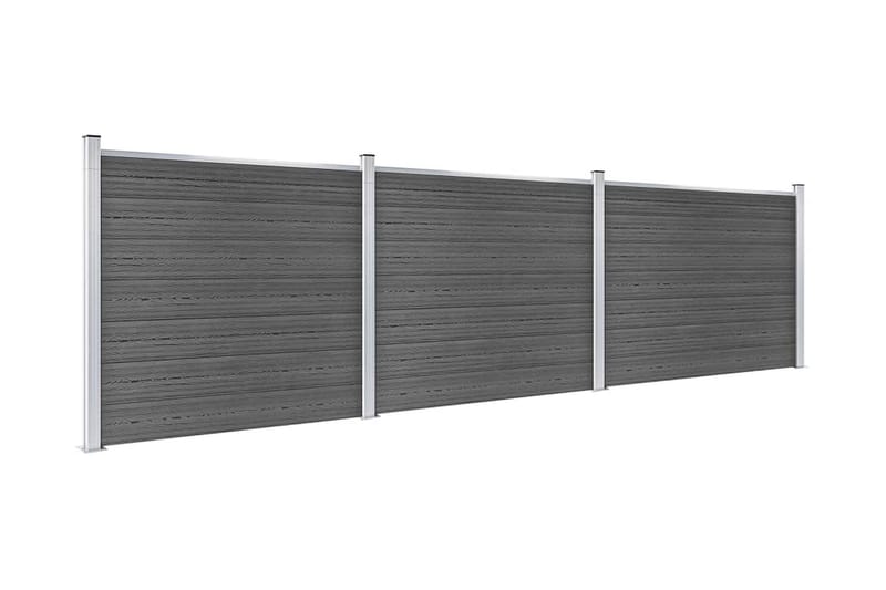 Aitapaneelisarja WPC 526x146 cm musta - Musta - Talo & remontointi - Näkösuojat & aitaukset - Aita - Muut aitatuotteet