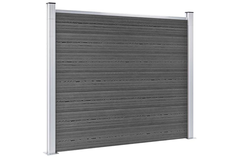 Aitapaneelisarja WPC 872x146 cm musta - Musta - Talo & remontointi - Näkösuojat & aitaukset - Aita - Muut aitatuotteet