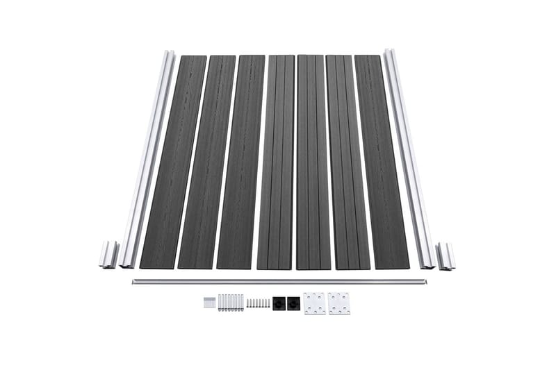 Aitapaneelisarja WPC 872x146 cm musta - Musta - Talo & remontointi - Näkösuojat & aitaukset - Aita - Muut aitatuotteet