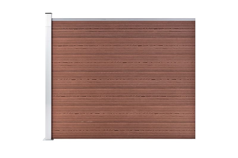 Aitapaneeli WPC 175x146 cm ruskea - Ruskea - Talo & remontointi - Näkösuojat & aitaukset - Aita - Puuaita