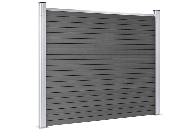 Aitapaneeli WPC 180x146 cm musta - Musta - Talo & remontointi - Näkösuojat & aitaukset - Aita - Puuaita
