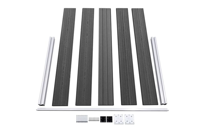 Aitapaneelisarja WPC 353x105 cm musta - Talo & remontointi - Näkösuojat & aitaukset - Aita - Puuaita