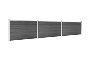 Aitapaneelisarja WPC 526x105 cm musta - Talo & remontointi - Näkösuojat & aitaukset - Aita - Puuaita