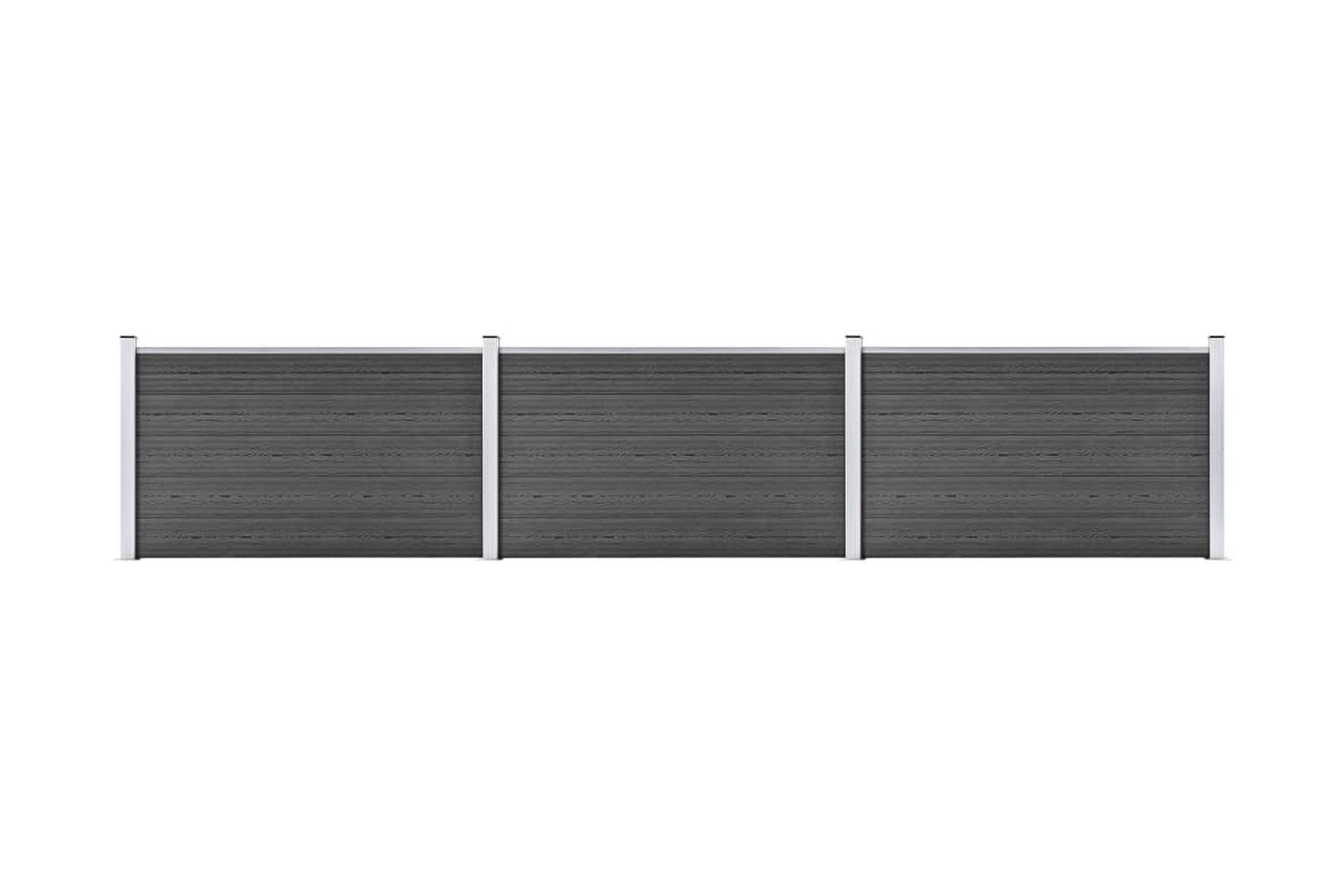Aitapaneelisarja WPC 526x105 cm musta - Talo & remontointi - Näkösuojat & aitaukset - Aita - Puuaita