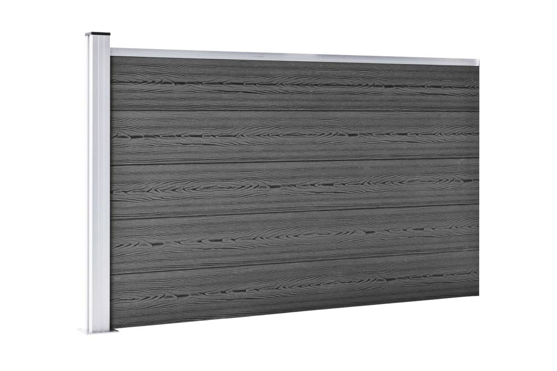 Aitapaneelisarja WPC 526x105 cm musta - Talo & remontointi - Näkösuojat & aitaukset - Aita - Puuaita