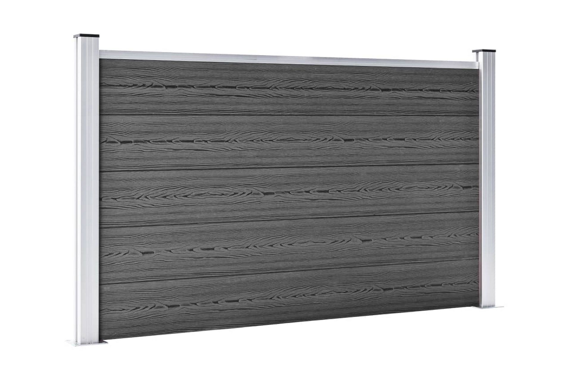 Aitapaneelisarja WPC 526x105 cm musta - Talo & remontointi - Näkösuojat & aitaukset - Aita - Puuaita