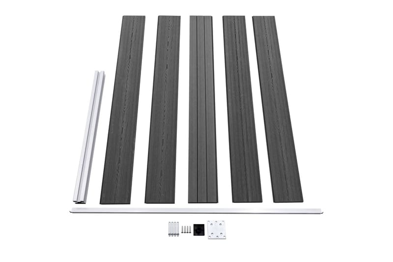 Aitapaneelisarja WPC 699x105 cm musta - Talo & remontointi - Näkösuojat & aitaukset - Aita - Puuaita