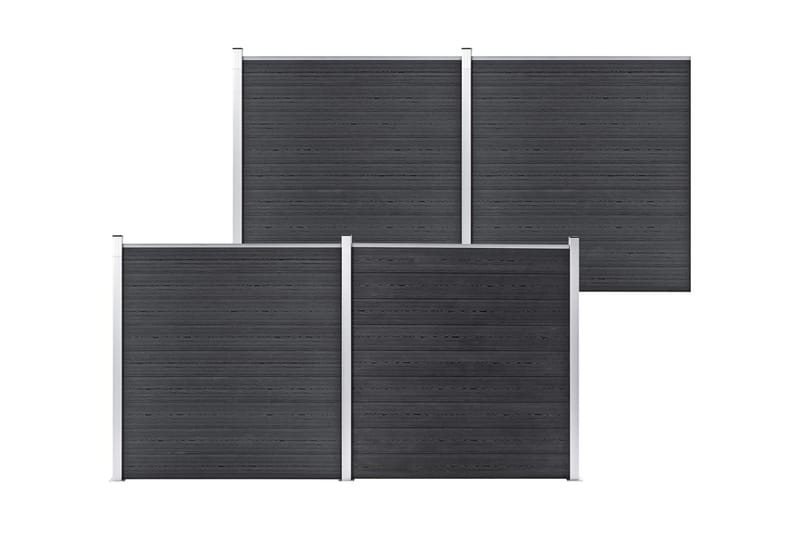 Puutarha-aita WPC 699x186 cm harmaa - Harmaa - Talo & remontointi - Näkösuojat & aitaukset - Aita - Puuaita
