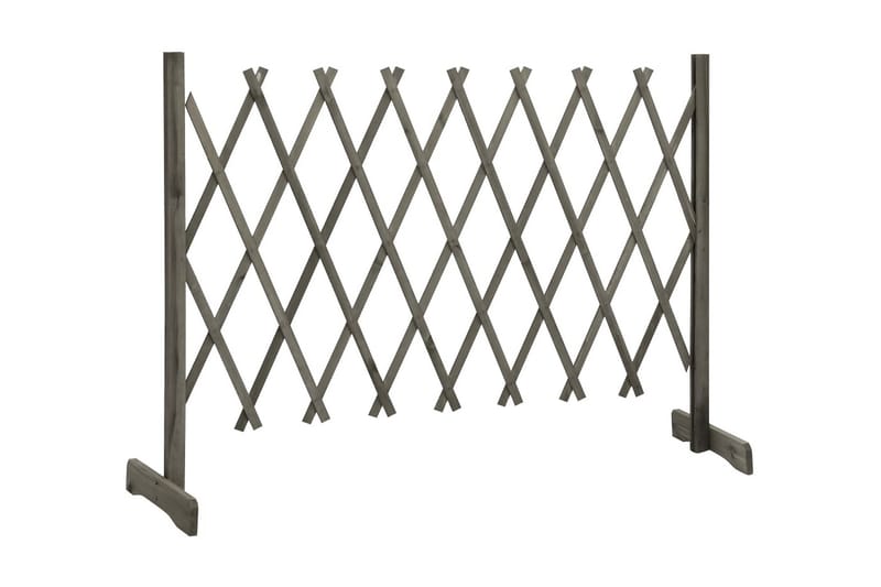 Puutarhan säleikköaita harmaa 150x80 cm täysi kuusi - Harmaa - Talo & remontointi - Näkösuojat & aitaukset - Aita - Puuaita