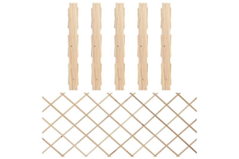 Säleaidat 5 kpl täysi kuusi 180x80 cm - Ruskea - Talo & remontointi - Näkösuojat & aitaukset - Aita - Puuaita