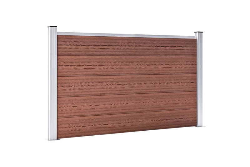 Puutarha-aita WPC 526x106 cm ruskea - Talo & remontointi - Näkösuojat & aitaukset - Aita - Muoviaita