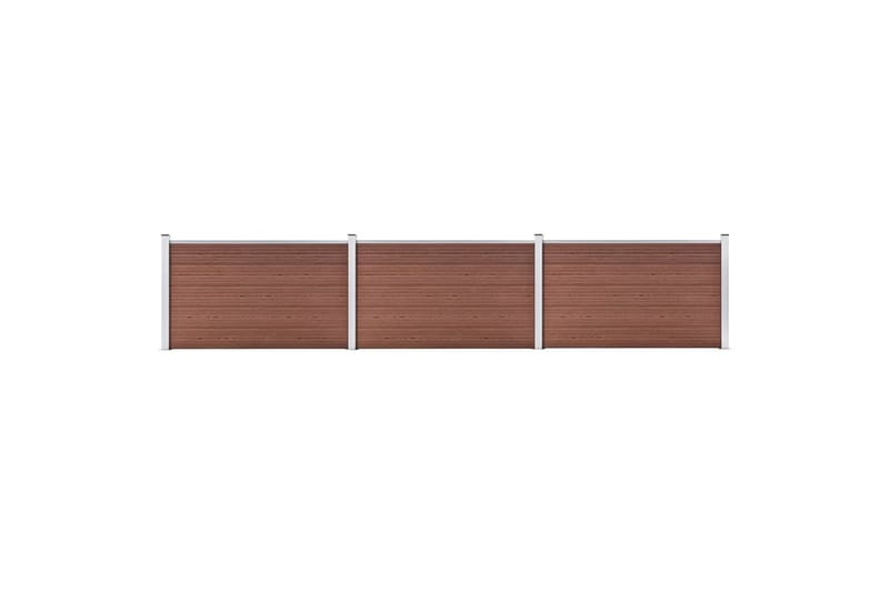 Puutarha-aita WPC 526x106 cm ruskea - Talo & remontointi - Näkösuojat & aitaukset - Aita - Muoviaita