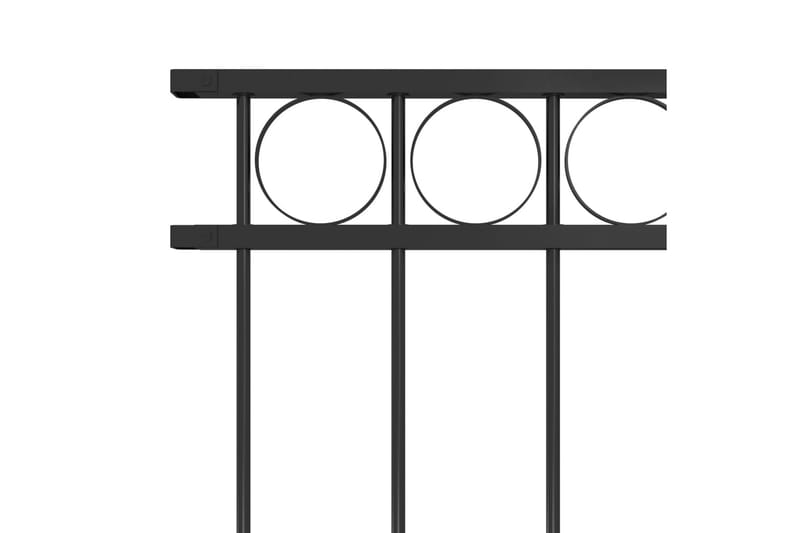 Aitapaneeli teräs 1,7x1,2 m musta - Musta - Takorauta-aita & rauta-aita