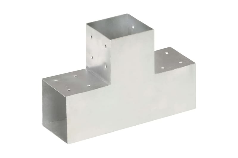 Tolppaliitin T-muoto galvanoitu metalli 101x101 mm - Talo & remontointi - Näkösuojat & aitaukset - Aita - Aitatolpat