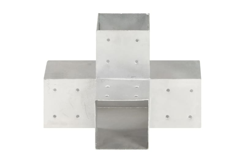 Tolppaliitin X-muoto galvanoitu metalli 101x101 mm - Talo & remontointi - Näkösuojat & aitaukset - Aita - Aitatolpat