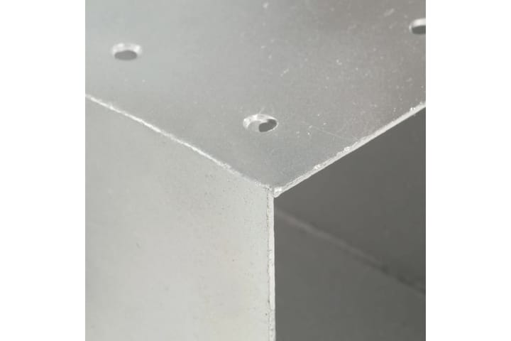 Tolppaliitin X-muoto galvanoitu metalli 81x81 mm - Aitatolpat