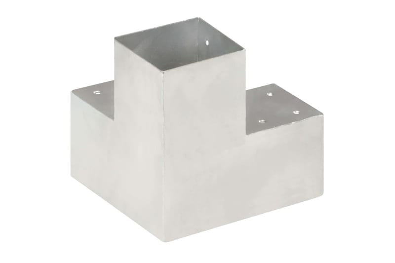 Tolppaliittimet 4 kpl Y-muoto galvanoitu metalli 101x101 mm - Talo & remontointi - Näkösuojat & aitaukset - Aita - Aitatolpat