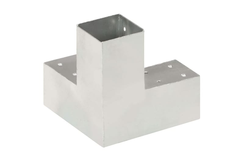 Tolppaliittimet 4 kpl Y-muoto galvanoitu metalli 71x71 mm - Talo & remontointi - Näkösuojat & aitaukset - Aita - Aitatolpat