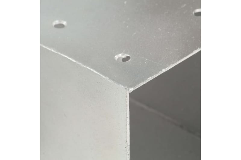 Tolppaliittimet 4 kpl Y-muoto galvanoitu metalli 71x71 mm - Talo & remontointi - Näkösuojat & aitaukset - Aita - Aitatolpat