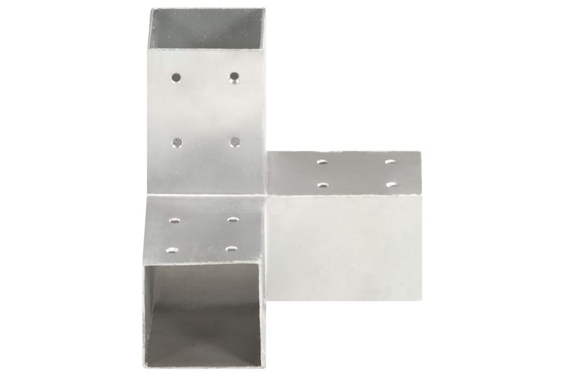 Tolppaliittimet 4 kpl Y-muoto galvanoitu metalli 81x81 mm - Talo & remontointi - Näkösuojat & aitaukset - Aita - Aitatolpat