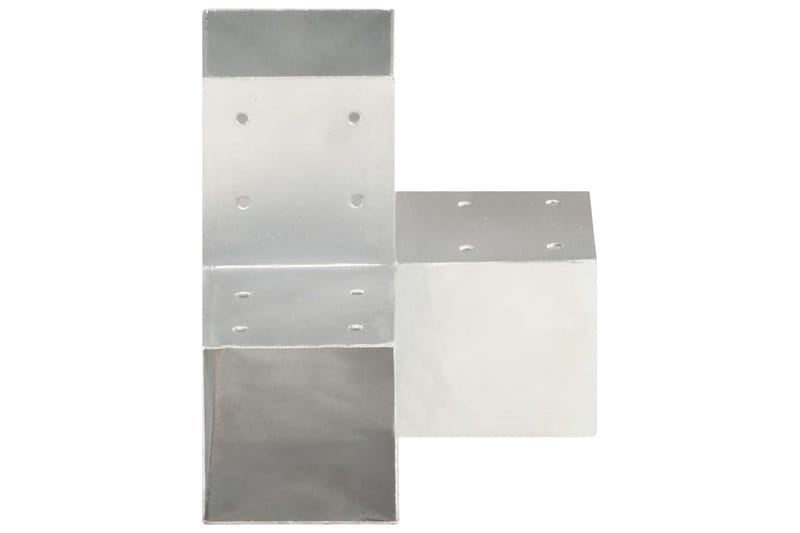 Tolppaliittimet 4 kpl Y-muoto galvanoitu metalli 91x91 mm - Talo & remontointi - Näkösuojat & aitaukset - Aita - Aitatolpat
