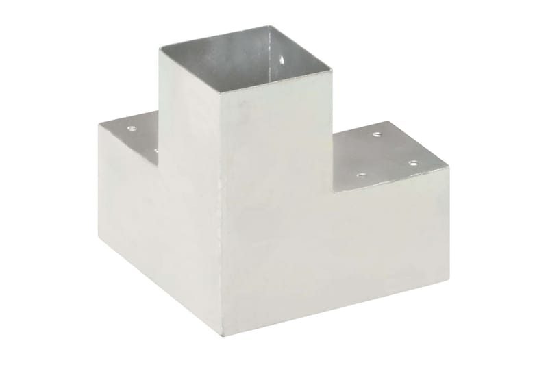 Tolppaliittimet 4 kpl Y-muoto galvanoitu metalli 91x91 mm - Talo & remontointi - Näkösuojat & aitaukset - Aita - Aitatolpat