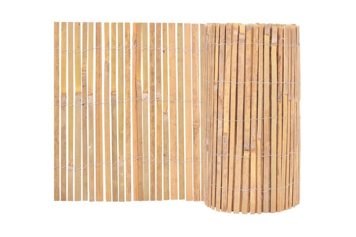 Bambuaita 1000x50 cm - Ruskea - Puutarha-aitaus & paneeliaita