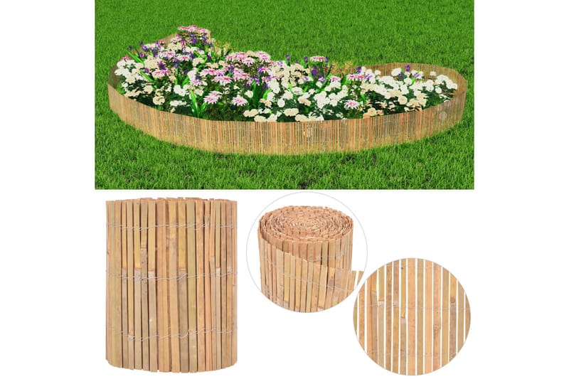 Bambuaita 1000x30 cm - Ruskea - Talo & remontointi - Näkösuojat & aitaukset - Aitaus - Puutarha-aitaus & paneeliaita