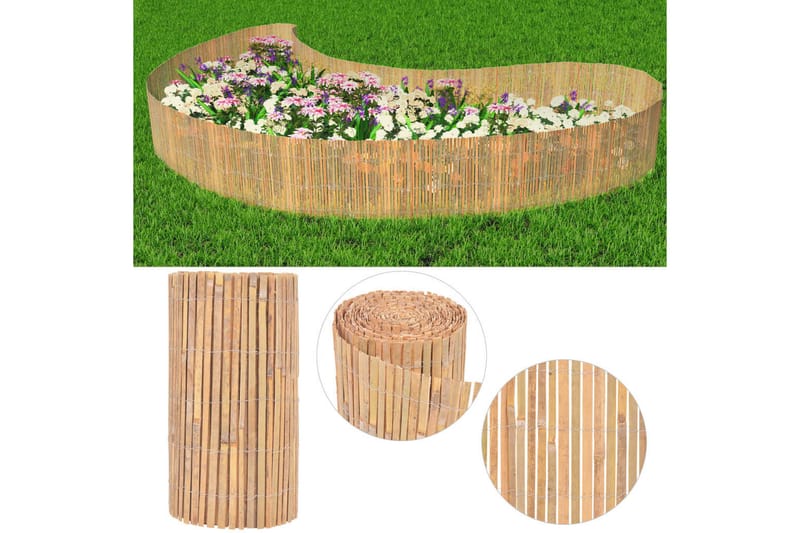 Bambuaita 1000x50 cm - Ruskea - Talo & remontointi - Näkösuojat & aitaukset - Aitaus - Puutarha-aitaus & paneeliaita