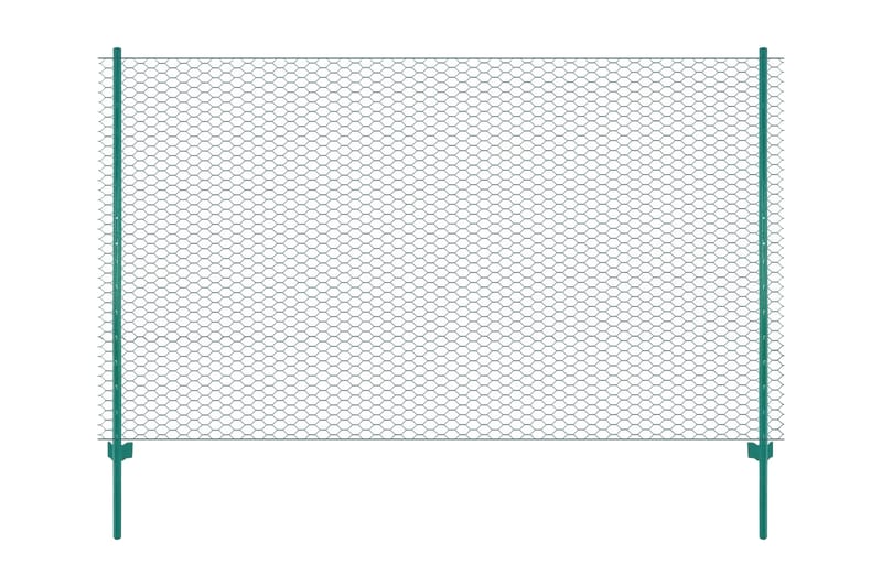 Verkkoaita tolpilla teräs 25x1,5 m vihreä - Vihreä - Talo & remontointi - Näkösuojat & aitaukset - Aitaus - Puutarha-aitaus & paneeliaita