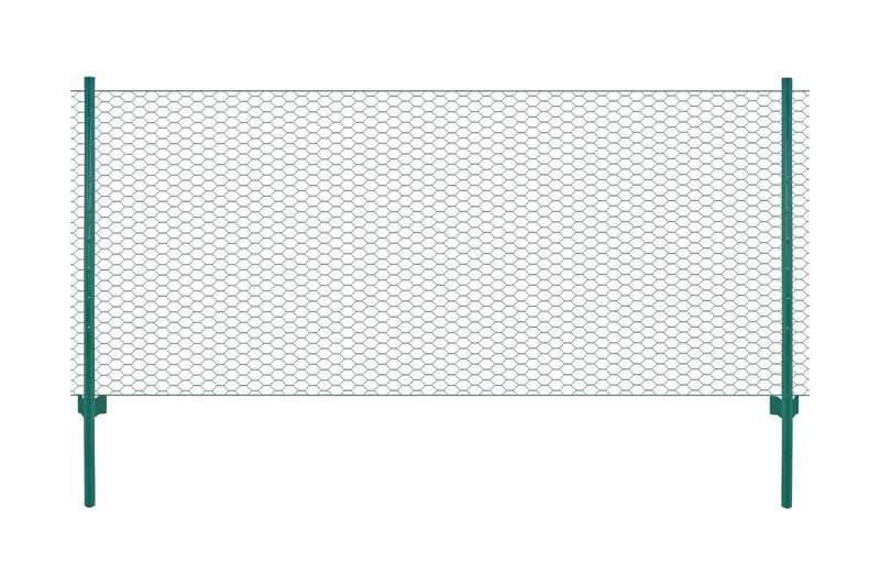 Verkkoaita tolpilla teräs 25x1 m vihreä - Vihreä - Talo & remontointi - Näkösuojat & aitaukset - Aitaus - Puutarha-aitaus & paneeliaita