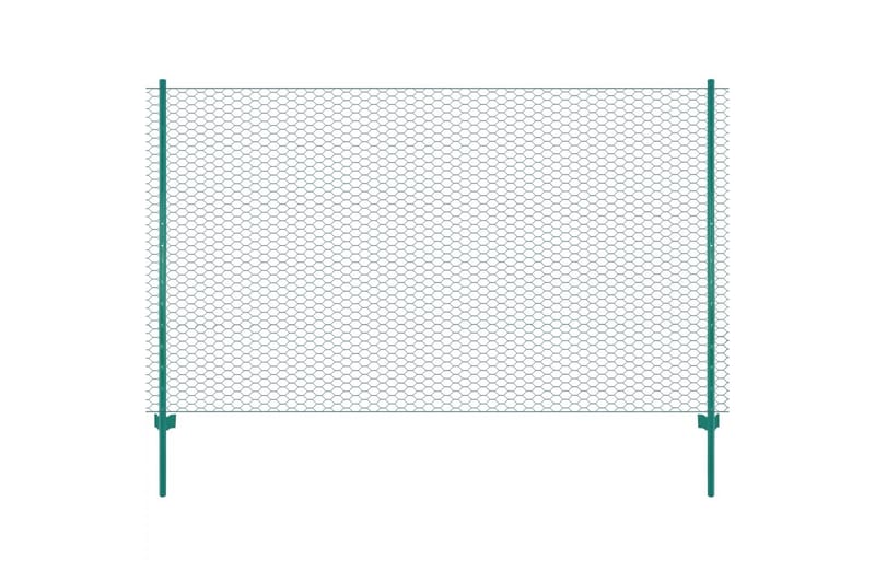 Verkkoaita tolpilla teräs 25x2 m vihreä - Vihreä - Talo & remontointi - Näkösuojat & aitaukset - Aitaus - Puutarha-aitaus & paneeliaita