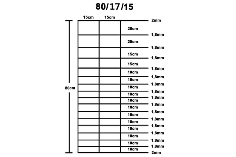 Puutarha-aita galvanoitu teräs 50x0,8 m hopea - Hopea - Talo & remontointi - Näkösuojat & aitaukset - Aitaus - Verkkoaita
