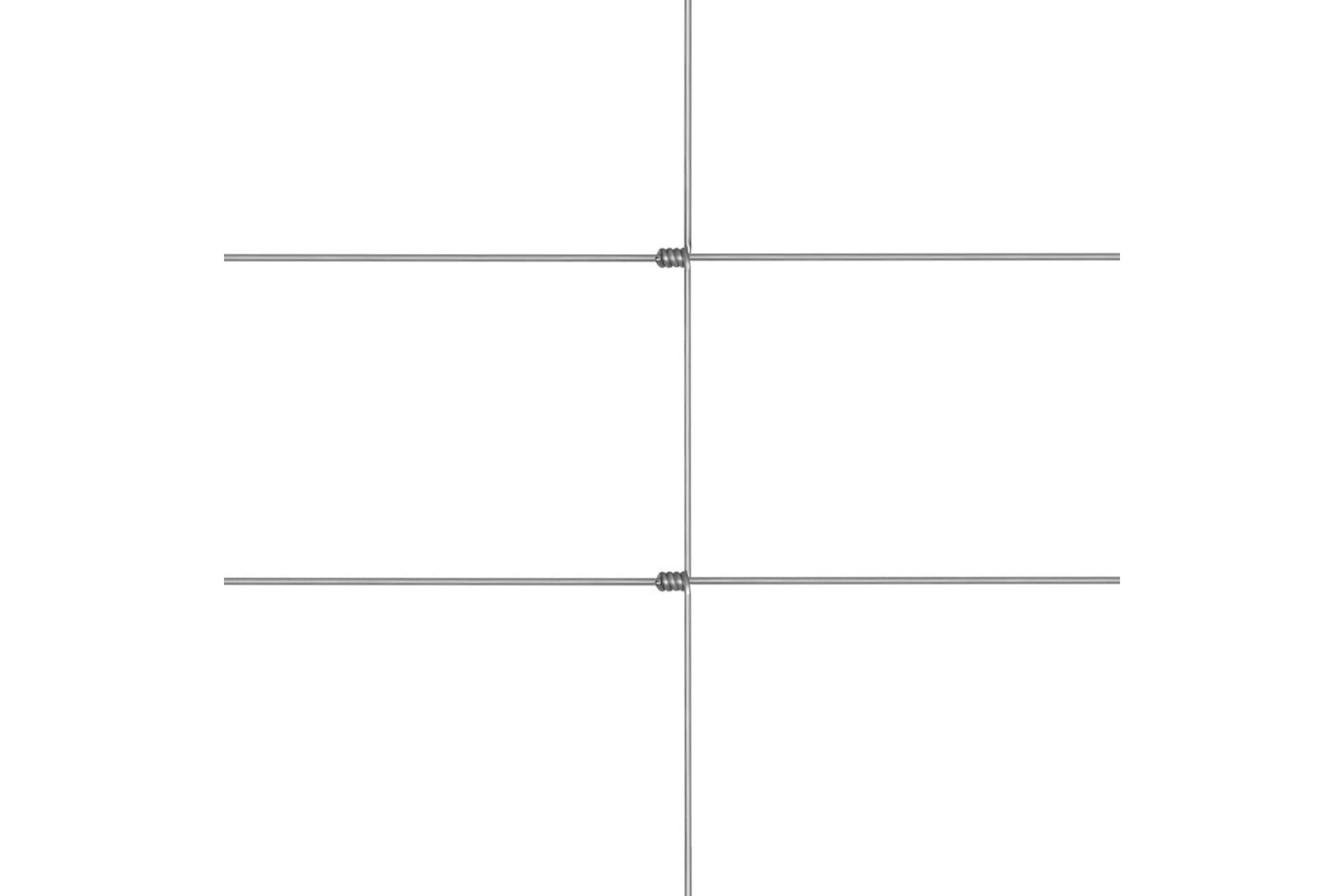 Puutarha-aita galvanoitu teräs 50x1,5 m hopea - Talo & remontointi - Näkösuojat & aitaukset - Aitaus - Verkkoaita