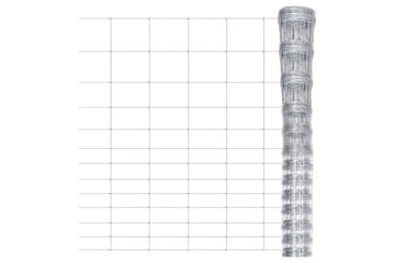 Puutarha-aita galvanoitu teräs 50x1,5 m hopea - Talo & remontointi - Näkösuojat & aitaukset - Aitaus - Verkkoaita
