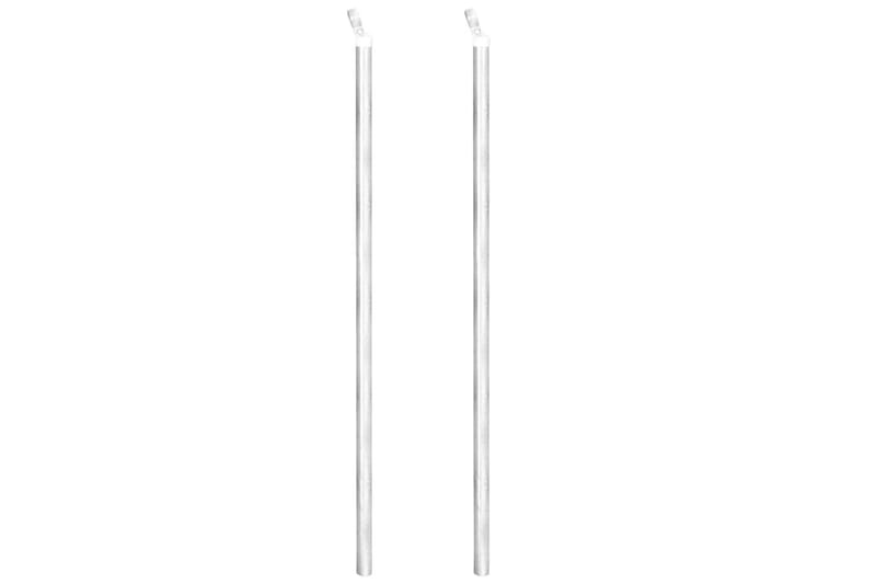 Verkkoaita tolpilla galvanoitu teräs 15x1,25 m hopea - Hopea - Talo & remontointi - Näkösuojat & aitaukset - Aitaus - Verkkoaita