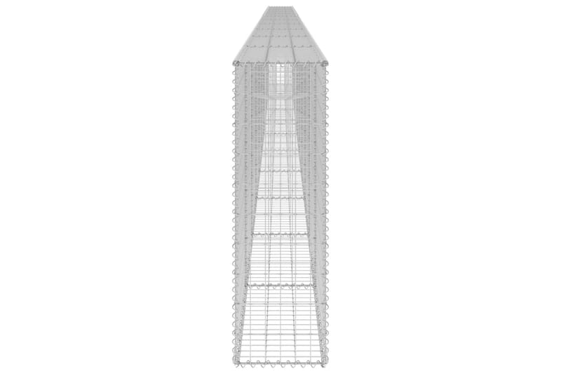 Gabion-kivikori kansilla galvanoitu teräs 900x30x100 cm - Hopea - Talo & remontointi - Näkösuojat & aitaukset - Muuri - Kivikori