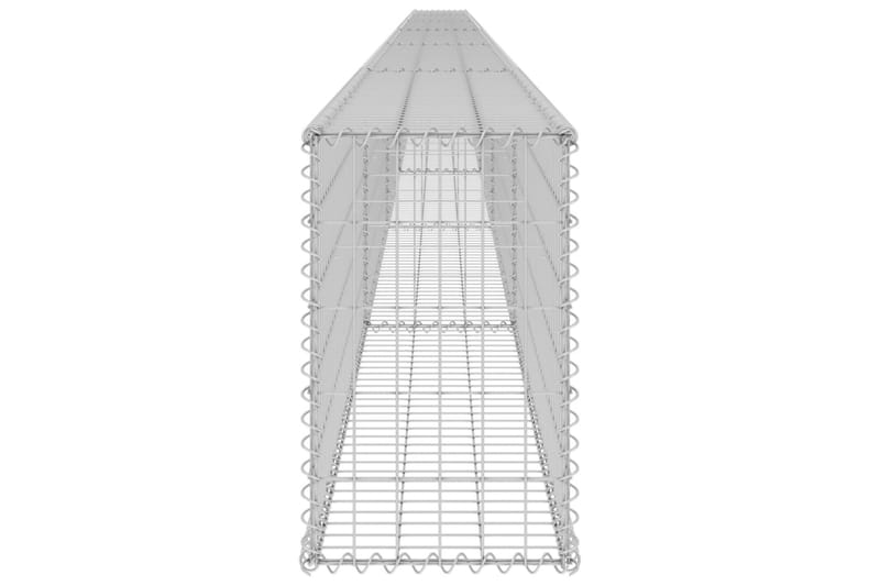 Gabion-kivikori kansilla galvanoitu teräs 900x30x50 cm - Hopea - Talo & remontointi - Näkösuojat & aitaukset - Muuri - Kivikori