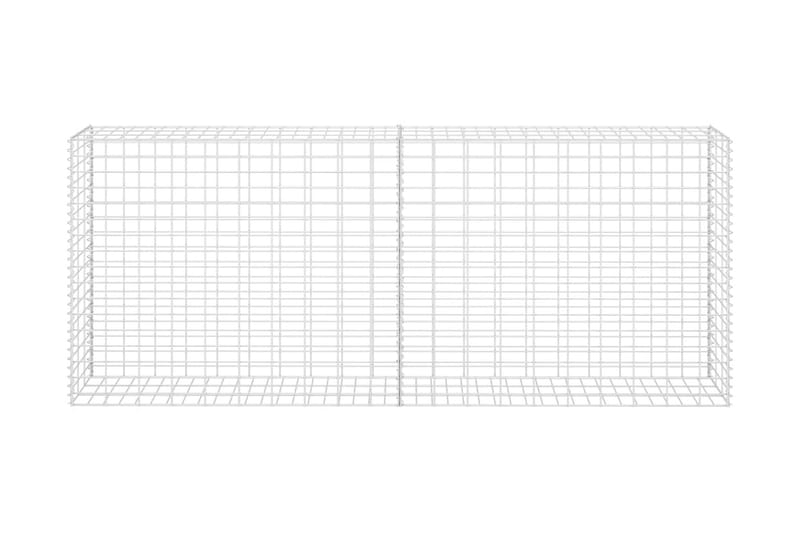 Gabion/kivikori galvanoitu teräs 85x30x200 cm - Hopea - Talo & remontointi - Näkösuojat & aitaukset - Muuri - Kivikori