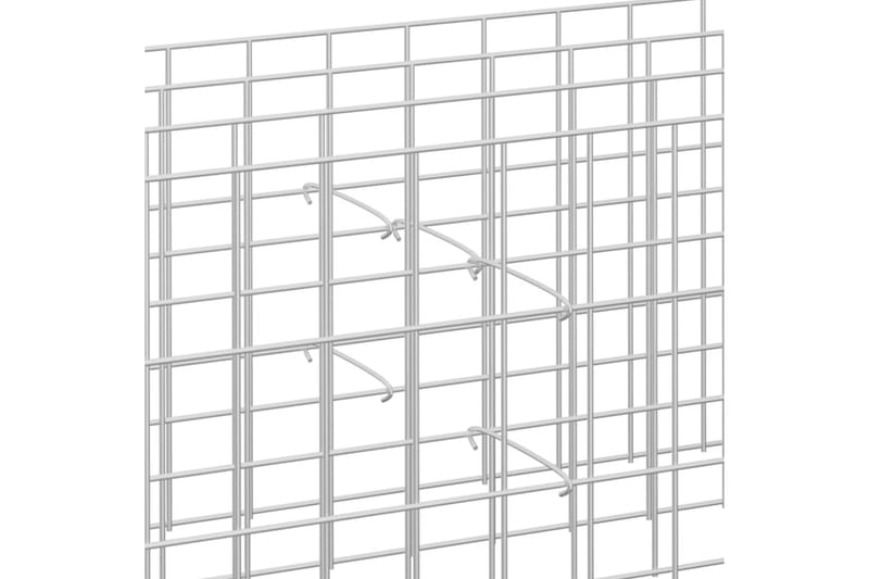 Kivikorien koukut 100 kpl galvanoitu teräs 20 cm - Hopea - Talo & remontointi - Näkösuojat & aitaukset - Muuri - Kivikori