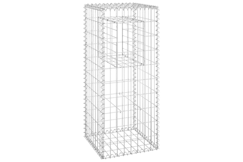 Kivikoripylväät 2 kpl 40x40x100 cm rauta - Talo & remontointi - Näkösuojat & aitaukset - Muuri - Kivikori