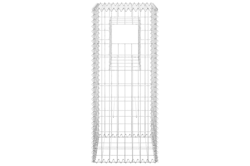 Kivikoripylväät 2 kpl 40x40x100 cm rauta - Kivikori