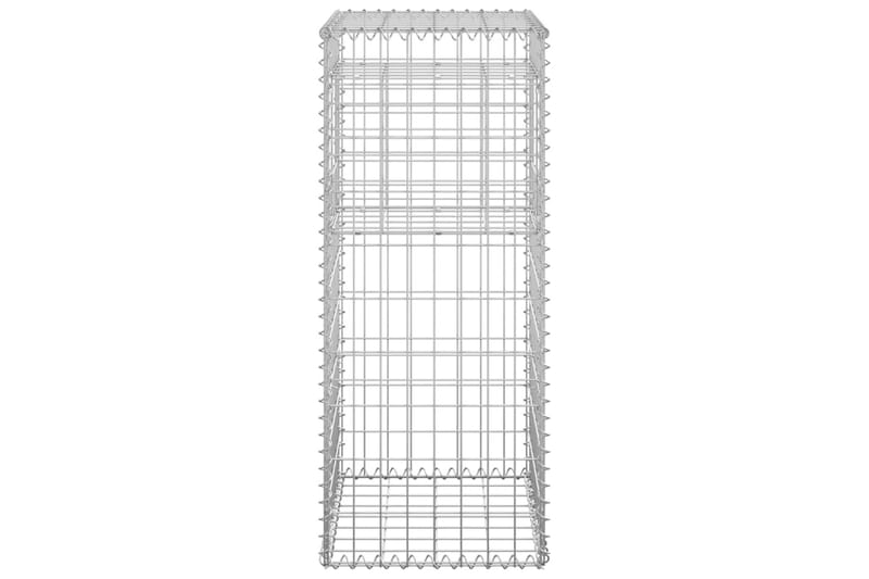 Kivikoripylväät 2 kpl 40x40x100 cm rauta - Talo & remontointi - Näkösuojat & aitaukset - Muuri - Kivikori