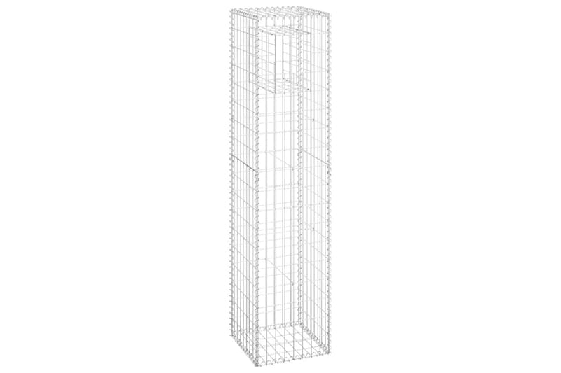 Kivikoripylväät 2 kpl 40x40x180 cm rauta - Talo & remontointi - Näkösuojat & aitaukset - Muuri - Kivikori