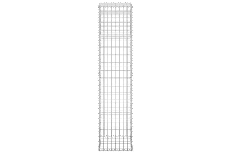 Kivikoripylväät 2 kpl 40x40x180 cm rauta - Talo & remontointi - Näkösuojat & aitaukset - Muuri - Kivikori