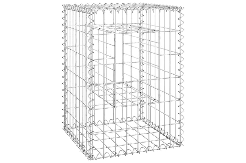 Kivikoripylväät 2 kpl 40x40x60 cm rauta - Talo & remontointi - Näkösuojat & aitaukset - Muuri - Kivikori