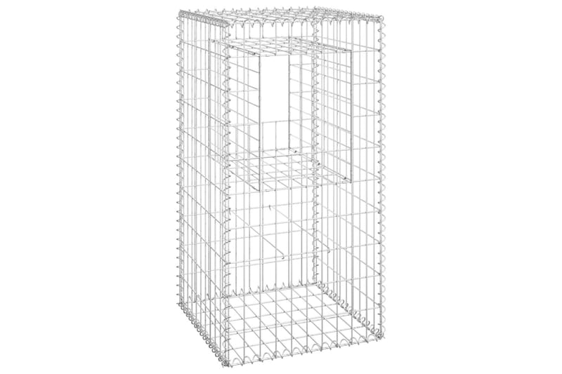 Kivikoripylväät 2 kpl 50x50x100 cm rauta - Talo & remontointi - Näkösuojat & aitaukset - Muuri - Kivikori