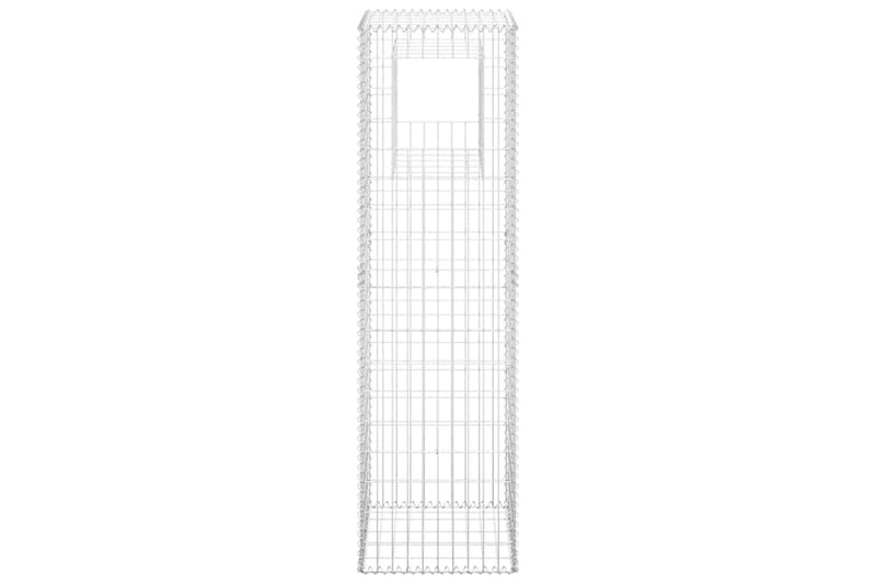 Kivikoripylväät 2 kpl 50x50x180 cm rauta - Talo & remontointi - Näkösuojat & aitaukset - Muuri - Kivikori