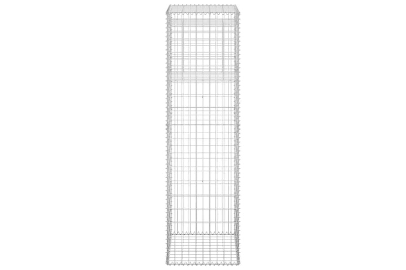 Kivikoripylväät 2 kpl 50x50x180 cm rauta - Talo & remontointi - Näkösuojat & aitaukset - Muuri - Kivikori